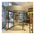 Hot selling hotel 3 wing glass automatic revolving door with 99% safety